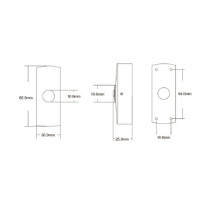 Cerradura de empuje de puerta de emergencia verde/rojo de alto impacto impermeable y liberación de interruptor de botón de salida de metal para control de acceso - Product Image 5