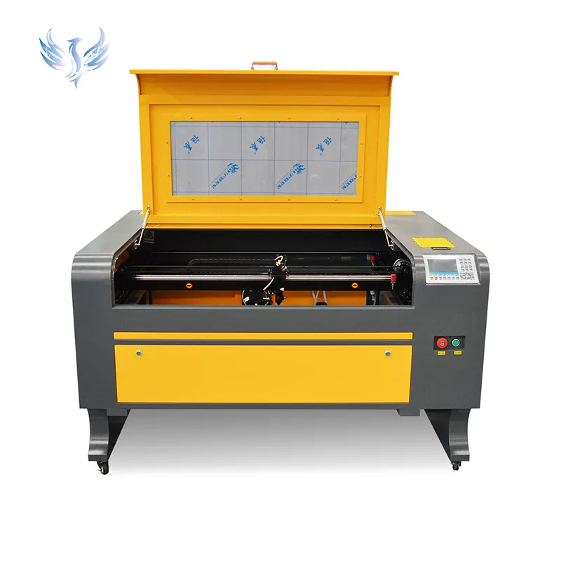 Máquina de corte de madeira placa madeira 100w fornecedor chinês 6090 1080 co2 máquina de gravação a laser para mármore