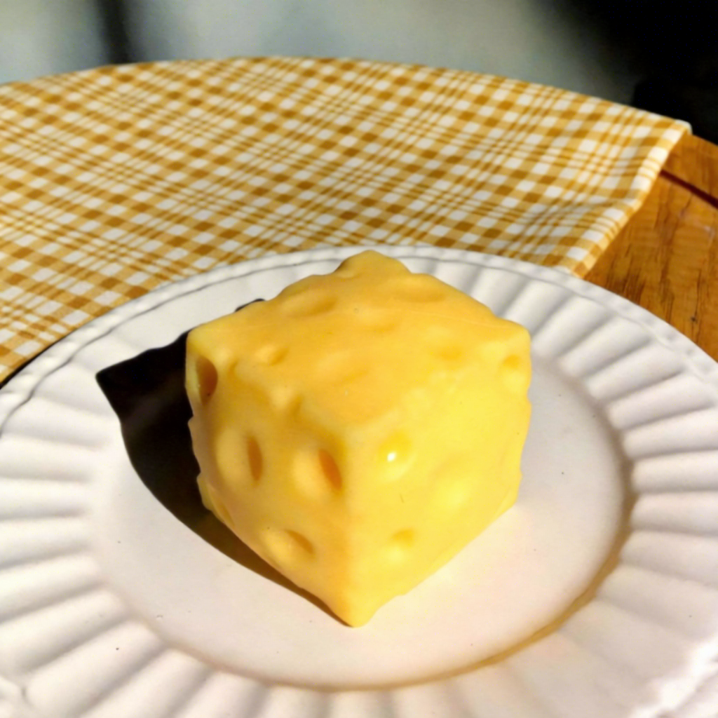 Fromage carré de 6 cm
