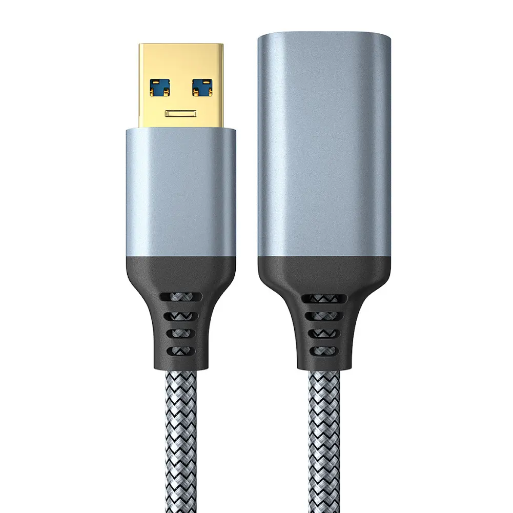 USB 3.0延長ケーブルオス-メスデータ転送USB延長ケーブル3.0ナイロンUSB延長ケーブル