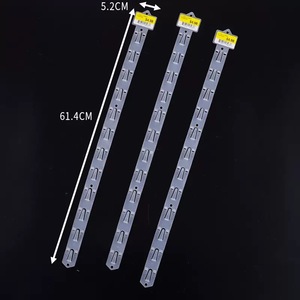 Hot bán siêu thị 12 trạm nhựa treo hàng hóa Strips với S Hooks cho bán lẻ hiển thị - Product Image 2