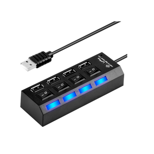 Usb hub şarj cihazı bağımsız güç anahtarı düğmesi usb 2.0 4 port hub şarj masaüstü dizüstü bilgisayar uzatma - Product Image 2