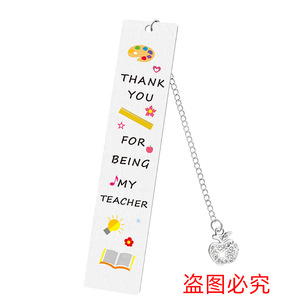 2024书签与钻石不锈钢彩色书签为教师节毕业 - Product Image 2