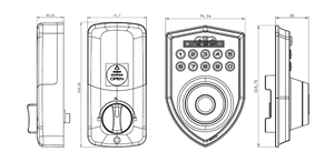 TYSH akıllı yükseltme otomatik kapı kilidi anahtarsız giriş Tuya App kontrolü ile Bluetooth arka Panel sürgü akıllı kilit - Product Image 6