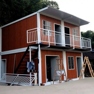 Construção rápida Double Layer Container House para acampamentos ao ar livre Instalação simples isolada - Product Image 3