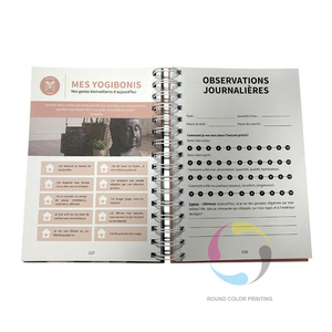 All'ingrosso A4 A5 Planner di carta diario personalizzato diario personalizzato a spirale rilegatura Note libro con copertina rigida filo rilegato per stampa di taccuini - Product Image 3