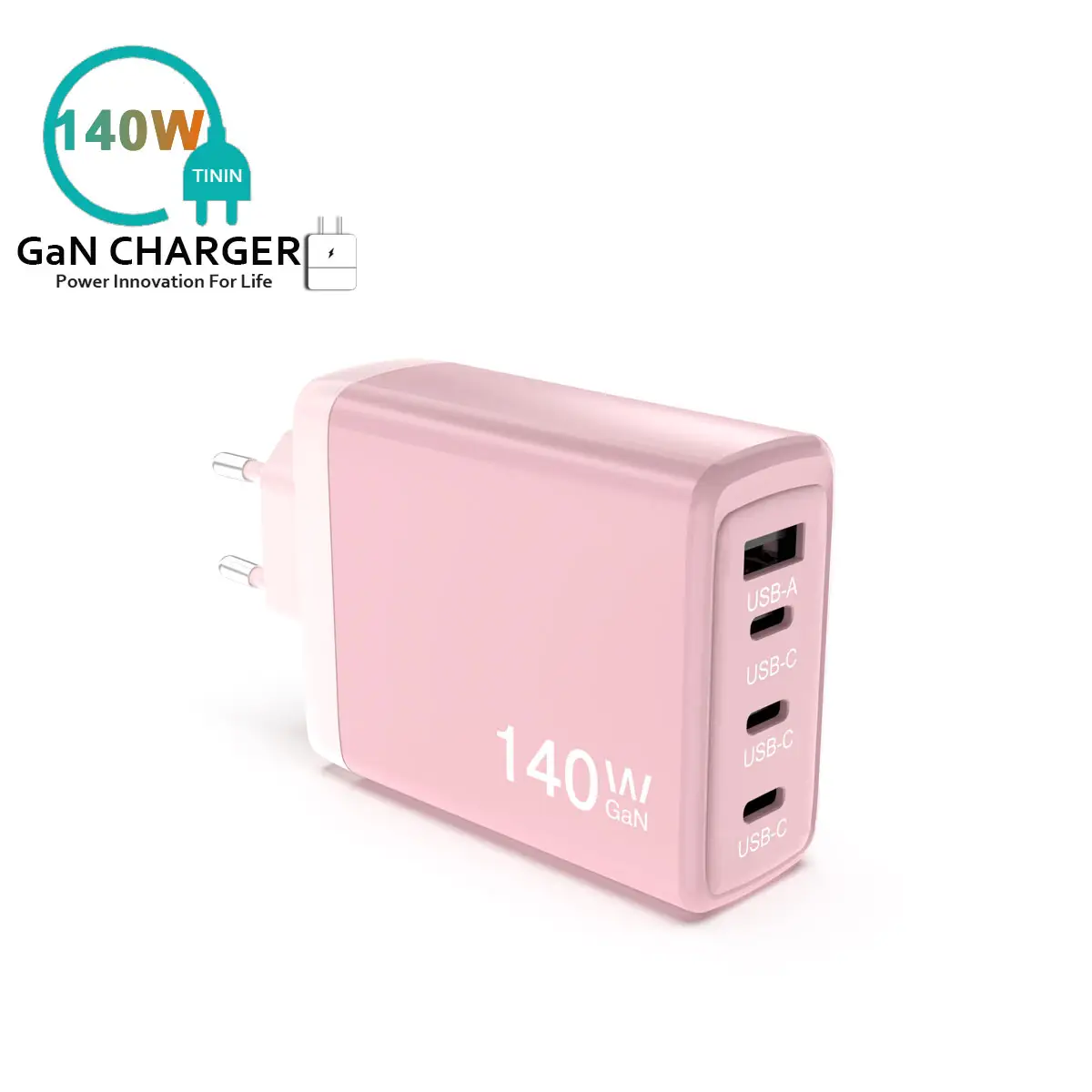 The GaN Charger Chronicles Fast Track to the Future con 140W de potencia y tecnología innovadora PD3.1 y 4 puertos de acceso a la información de la mano, con una capacidad de W y una capacidad de 4 puertos de acceso a la USB-A