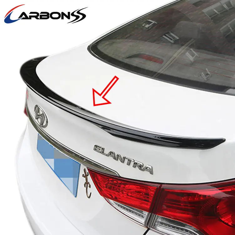 Auto Abs Spoiler Voor Hyundai Elantra Kofferbak Spoilers 2012-2015