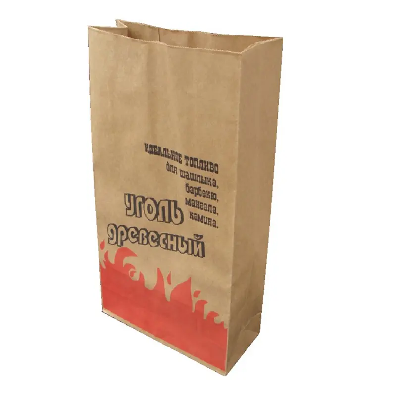 뜨거운 판매 바베큐 가방 더블 레이어 숯 포장 대형 쓰레기 종이 가방 감자 씨앗 포장 가방