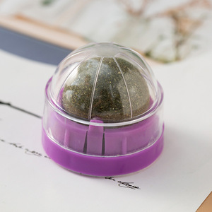 Hot Sales <span class=keywords><strong>Catnip</strong></span> Ball Gato Lambendo Bola Girando Gato Doces Moagem Dentes De Limpeza Teeth Teasing Cat Chew Toy Vara Na Parede