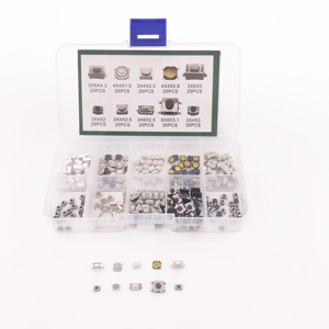 250Pcs/lot 10 Value Tiny Miniature PCB SMD Surface Mount Momentary <strong>Button</strong> Micro Tactile Reset <strong>Push</strong> <strong>Switch</strong> for Car <strong>Keys</strong> Camera - Product Image 5