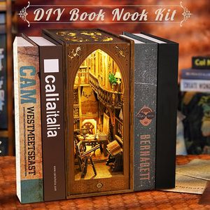 Fabrika fiyat kitapların kitaplığı Booknooks 3D kitap Nook kiti bulmaca DIY kitap Nook ile LED ışık - Product Image 2