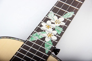 High Quality OEM Factory Price Stringed Instrument 24 23 Inch Solid Spruce Mahogany 4 Transparent Carbon <strong>String</strong> Electric Ukulele - Product Image 5