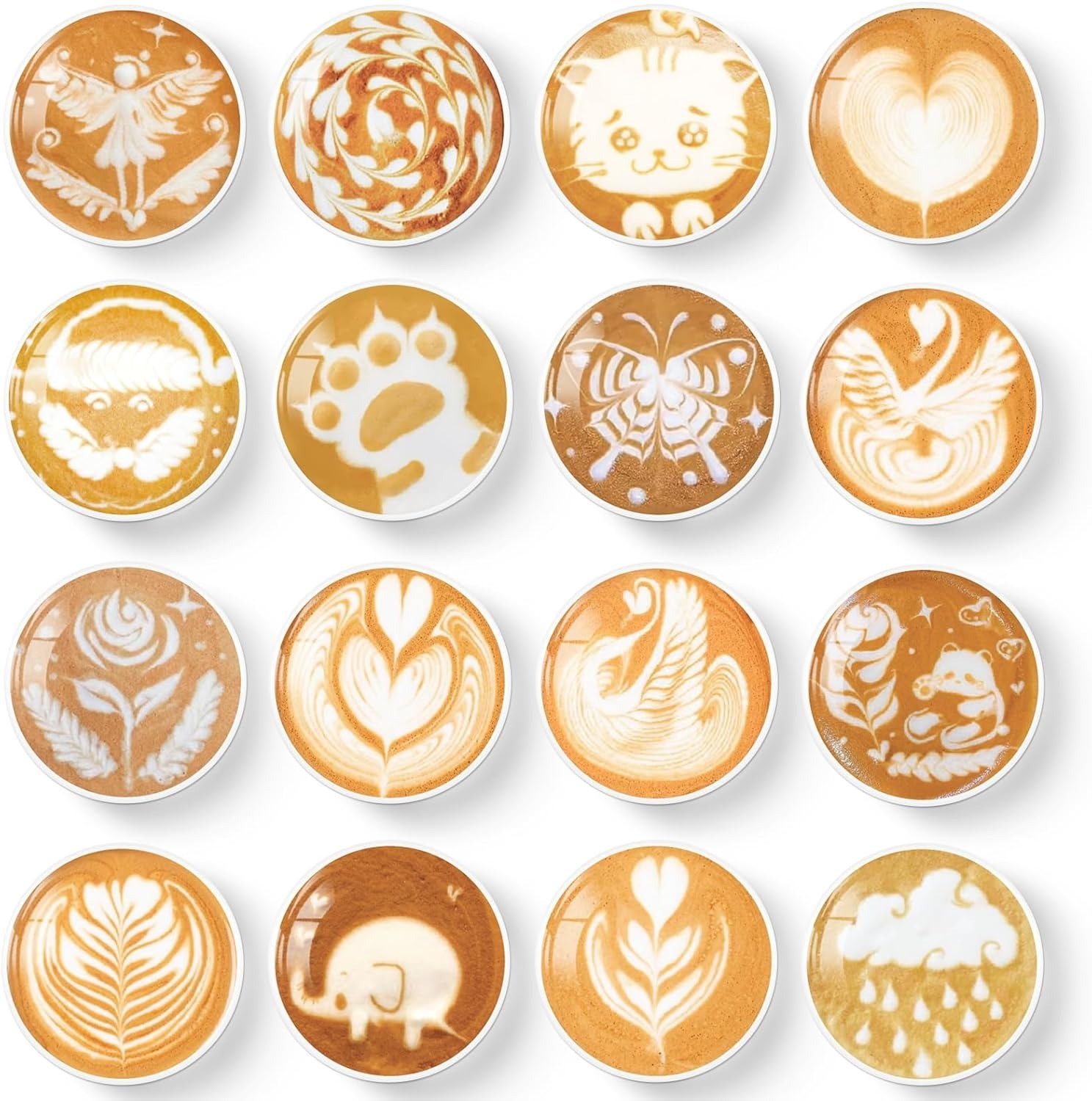 Art du café animal latte