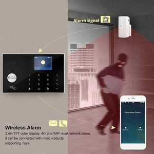 Kit de alarma de seguridad inalámbrica Tuya 2G, Wifi, Gsm, Sensor, sistema de alarma para el hogar, compatible con aplicaciones de Google Alexa - Product Image 5