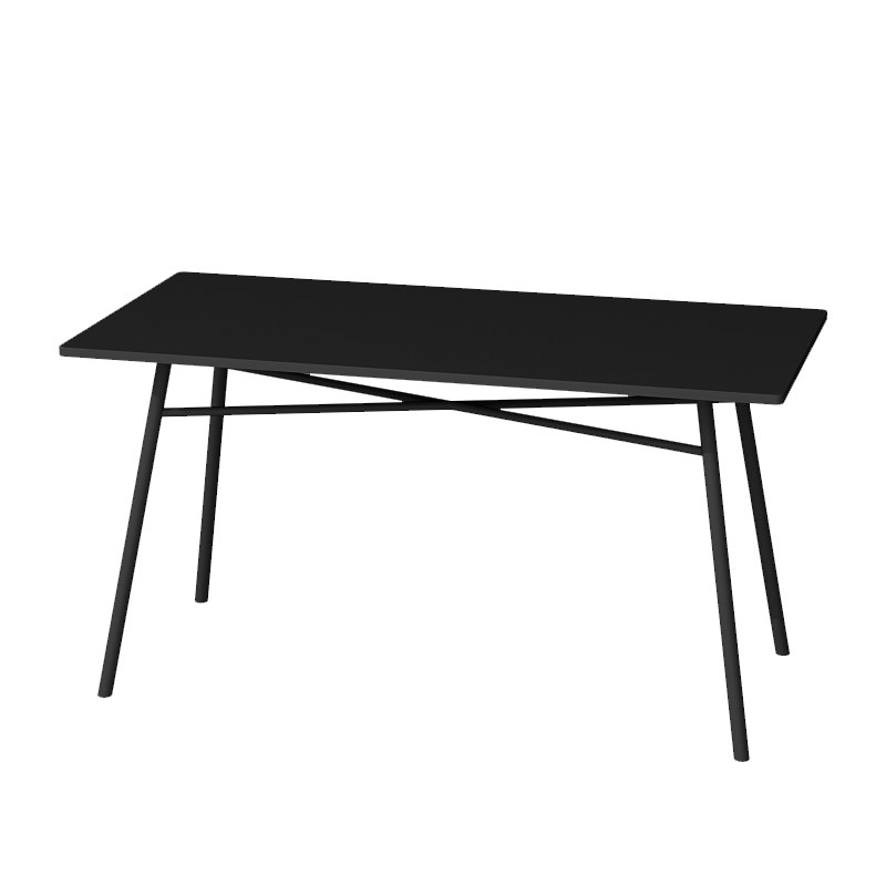 Longue table noire