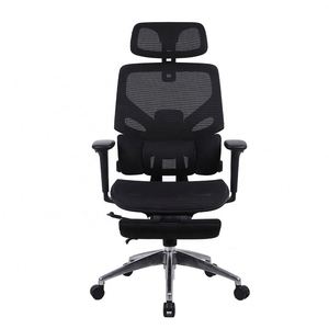 可调头枕电脑网眼人体工学5D扶手带脚凳的现代办公椅 - Product Image 4