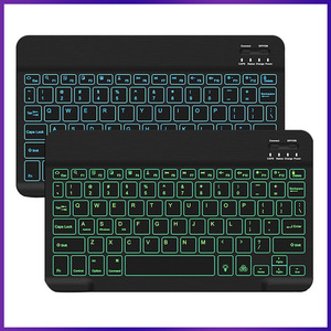 Teclado inalámbrico con retroiluminación LED de 7 colores ultrafino para iPad de 7 a 10 pulgadas, teclado para tableta, combos de ratón, teclados y teclados - Product Image 2