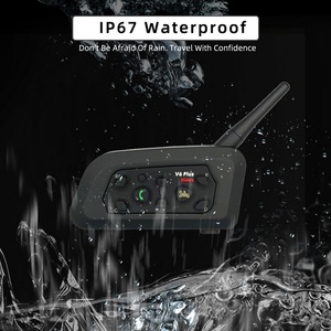 V6 -1200M Multiusuarios-intercomunicador dúplex completo HD sonido estéreo intercomunicador Bluetooth para 6 pilotos de alto rendimiento - Product Image 6