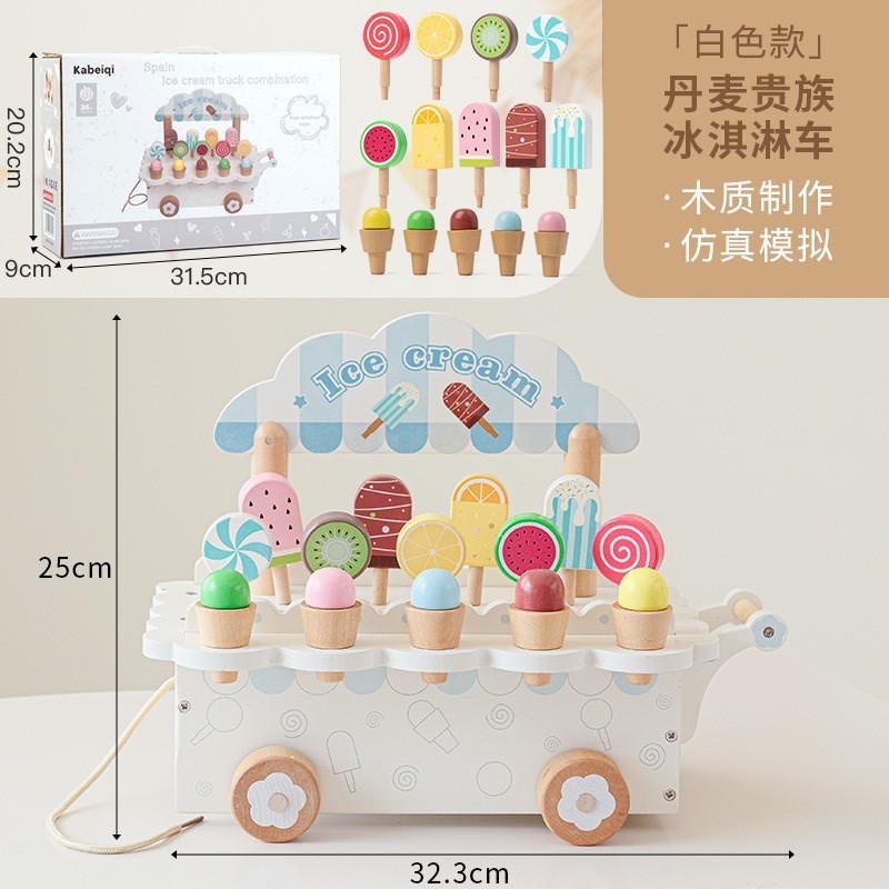 Camion de glaces noble danois-blanc-128kg