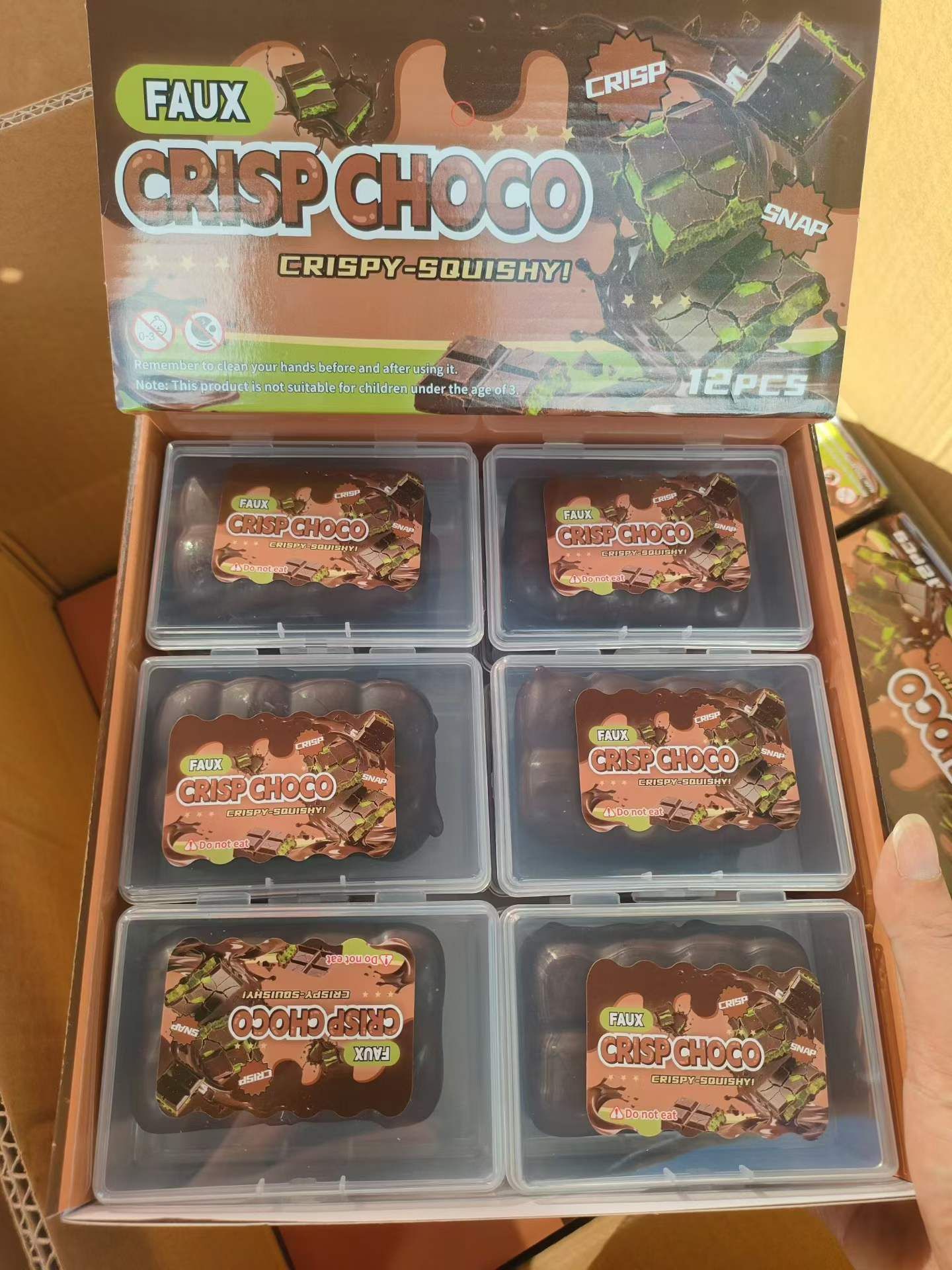 Chocolate crunchy coffee color