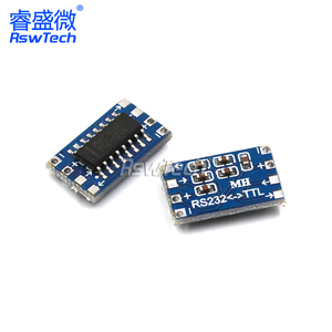Mini MAX3232 RS232 zu TTL Serial Port Level Converter Bürsten modul anschluss MAX232 Flash ing Board - Product Image 3