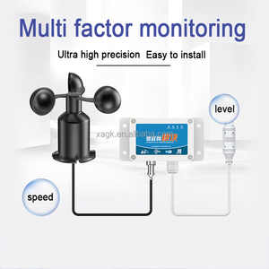 LORA LORAWAN WIFI 4G GPRS RS485 salida pequeño medidor de velocidad del viento Sensor Monitor de datos con dispositivo de alarma para grúa - Product Image 3