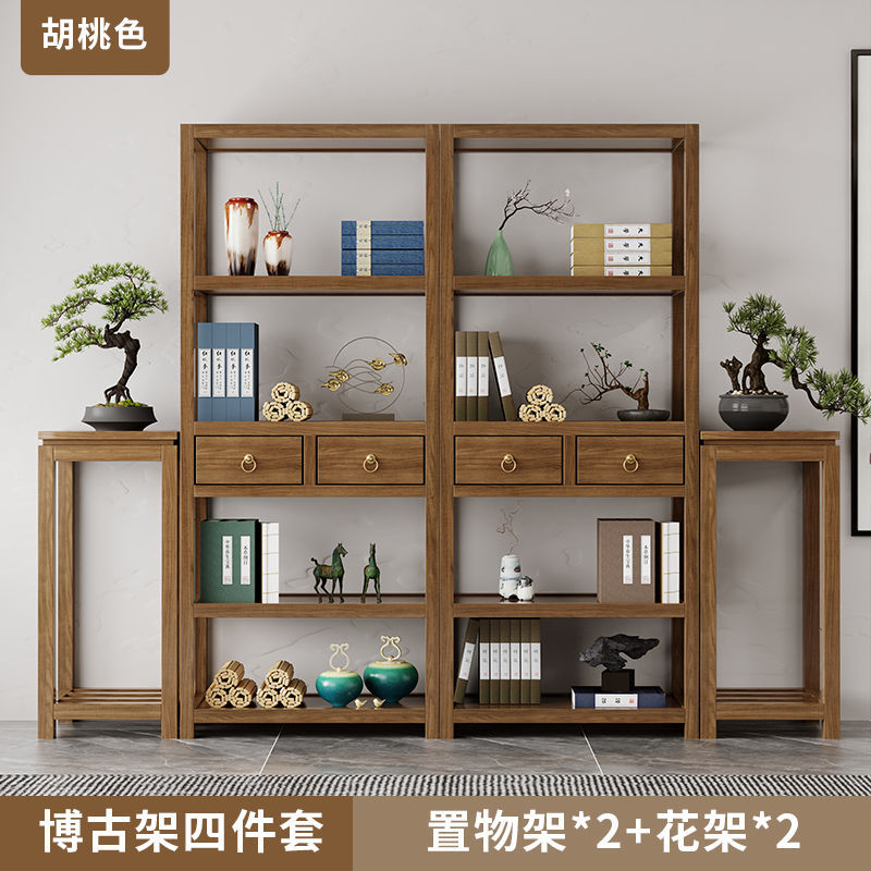2 storage shelves and 2 flower stands