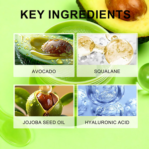 60 patchs sous les yeux masque coussinets Glow Jelly apaisant éclaircir les cernes calmant réduire les poches avocat sous les yeux patchs - Product Image 3