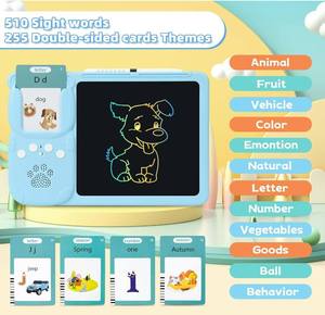 Dispositivo di educazione precoce 2 in 1 tavoletta di scrittura LCD con schede Flash parlanti scacchiera giocattolo e lettore di schede - Product Image 3