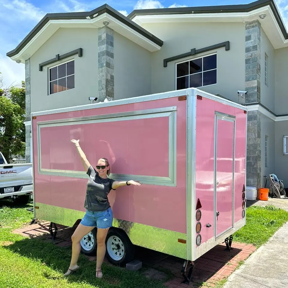 EUA Padrão Café Food Truck Comprar Reboque Comida Móvel