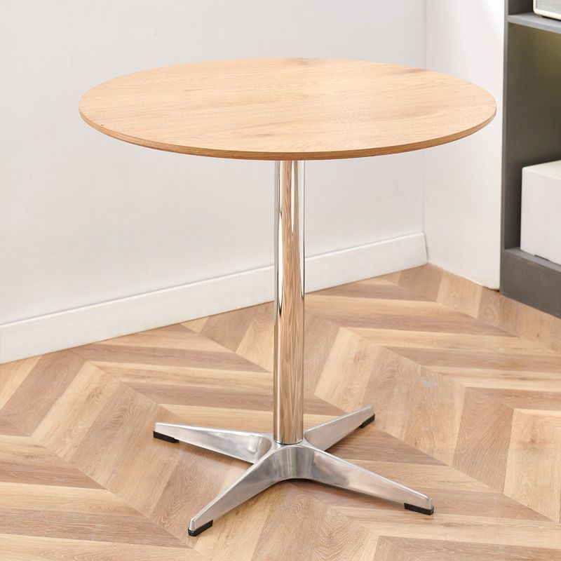 Wood grain desktop + alloy legs-density board surface