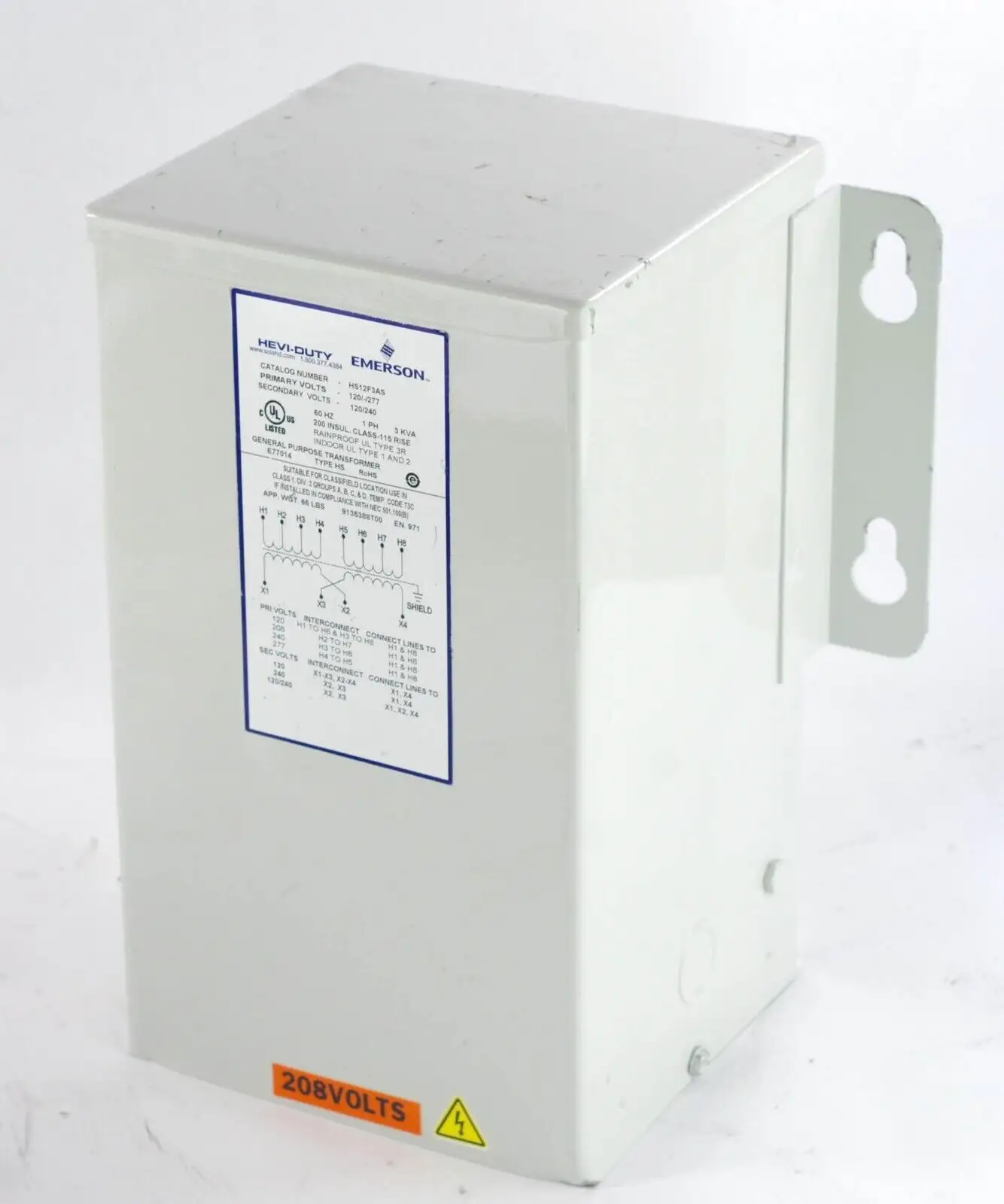 HS12F3AS Wall Mount Transformer 120 277 120/240 - Lightly Used New Unopened 3-7 Days for Delivery DHL EMS