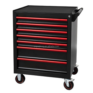 Professioneller Mechaniker-Werkzeugwagen mit Schubladen Stahl-Steckschlüsselsatz Pulverbeschichtet für Autoreparatur und Wartung - Product Image 4