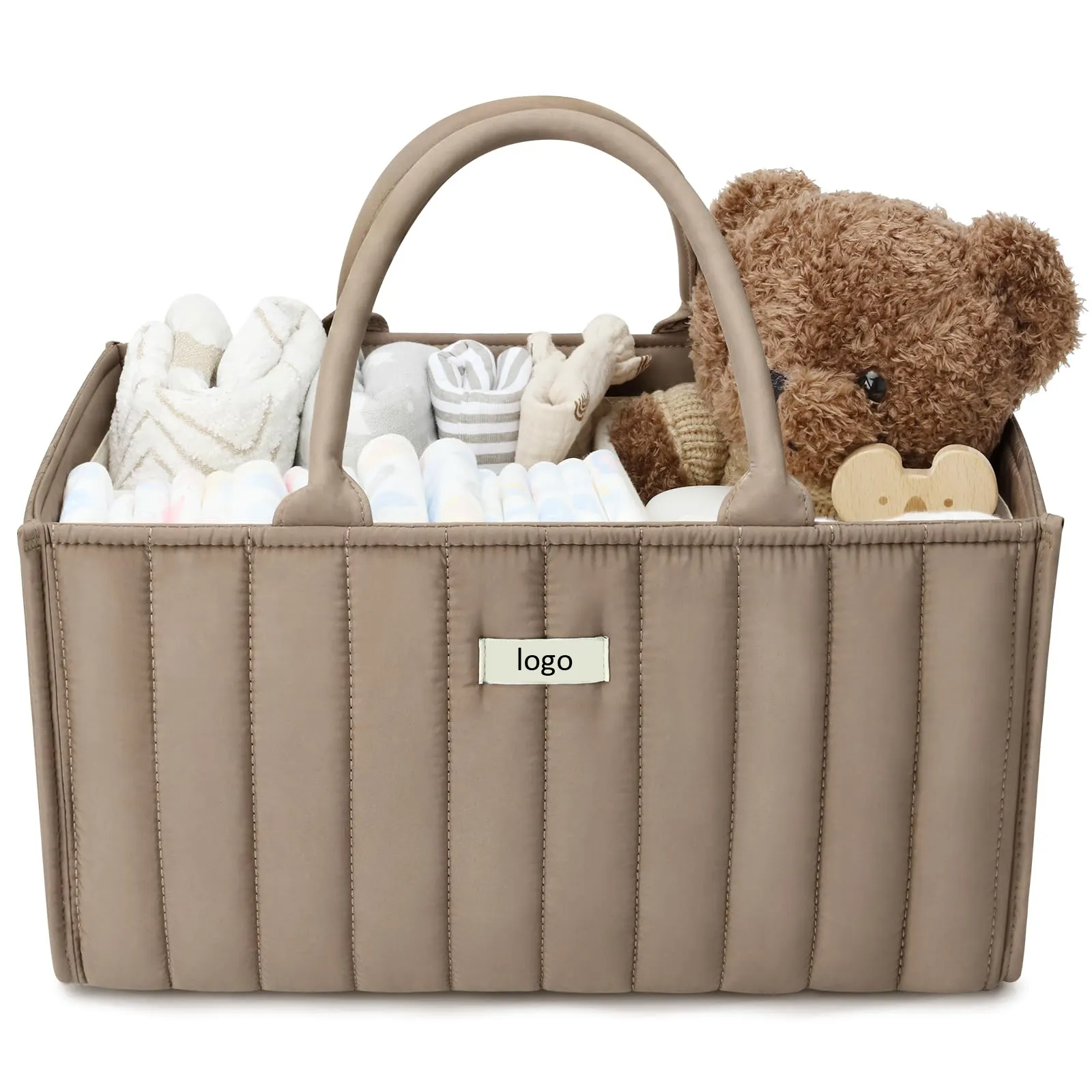 Benutzer definierte Etikett stilvolle Kinderzimmer Aufbewahrung skorb Baby Windel Caddy Organizer für Baby Wipes Baby Geschenk Registry