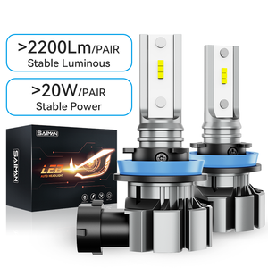 SAIMAN H11 <strong>LED</strong> Headlight Bulb 20W H11 Single <strong>10W</strong> No Polarity Built-in Drive Mini Car Light - Product Image 1