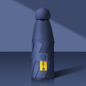 19インチ6リブハンドオープン5折りたたみ傘ケース付きカスタムロゴミニ5つ折り傘販売持ち運びが簡単非常に安い
