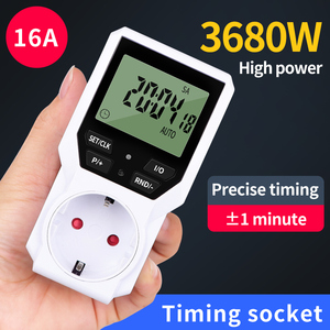 TM07 Smart Timer presa grande Display digitale LCD responsabile risparmio energetico 3680W interruttore di temporizzazione con memoria oscurante - Product Image 3