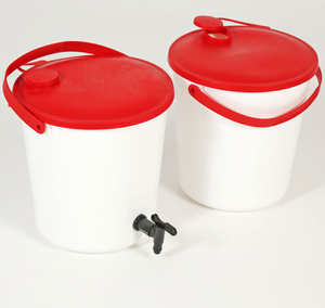 Stokta/100% HDPE yüksek kaliteli gıda sınıfı OXFAM 14L su ve 55 mm çıkış kovası için kapak ve klips kapağı - Product Image 4