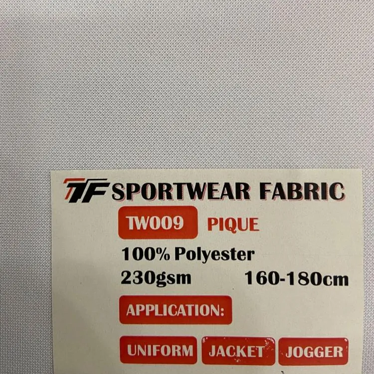 Tecido de pique, tecido da jaqueta, tecido uniforme