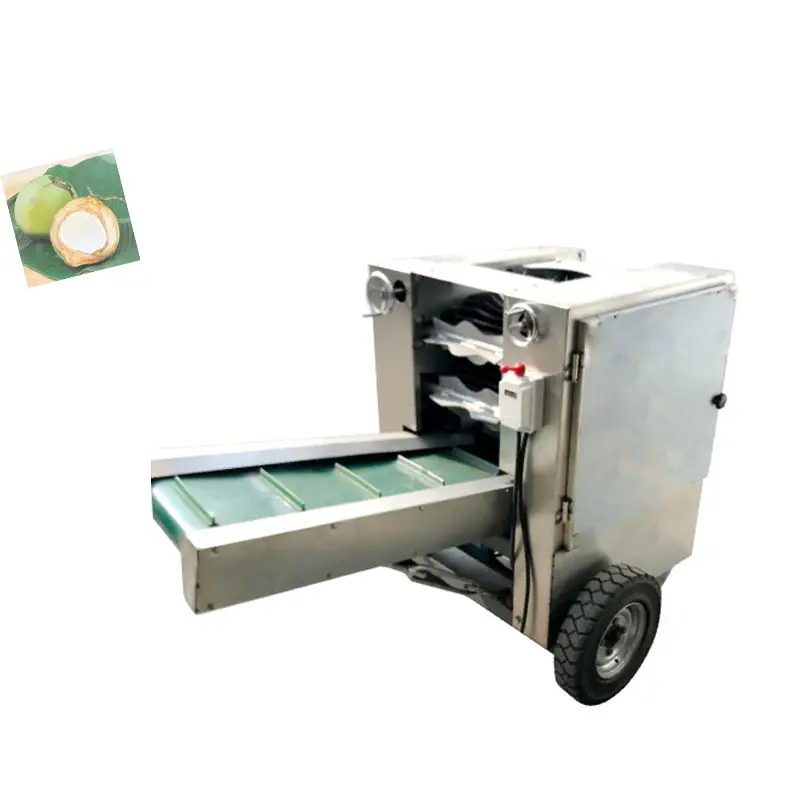 Sheller comercial Shell duro Dehusking removedor Peeling Old Dry Coconut Husk Fiber Machine