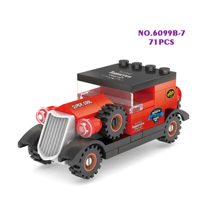 6099B-7 Supercar Classic Cars Truck Small Sparticles 71pcs MOC Block Model Assembly Educational Building Block <strong>Toy</strong> Set Wholesale - Product Image 1