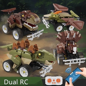 475 шт. приложение программируемый DIY строительные блоки игрушка динозавр rc автомобиль с голосового дистанционного управления и датчик поворачивания экрана стволовых игрушка кирпичи - Product Image 2
