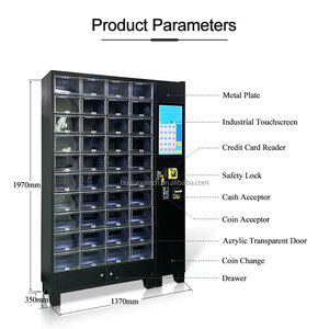 Nhà sản xuất ban đầu 40 cửa ra vào trực quan bán lẻ Tủ vệ sinh Pad Máy bán hàng tự động Locker Máy bán hàng tự động cho bệnh viện - Product Image 4