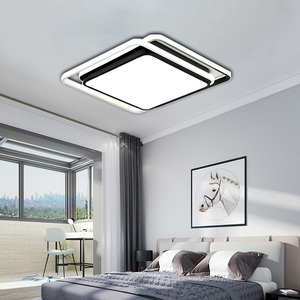 โคมไฟเพดาน LED 36W แบบเรียบติดในห้องนั่งเล่นดีไซน์ใหม่โคมไฟติดเพดานแบบเหล็กทันสมัยสไตล์ยุโรป2025