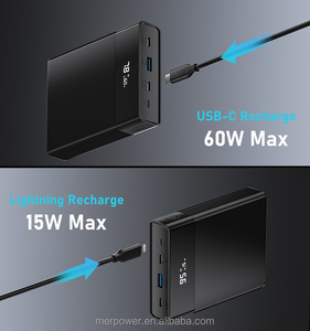 PD 65W Power Bank 2 <strong>Input</strong> Ways 3 <strong>Outputs</strong> Simultaneously for Mobile Phone Notebook Portable <strong>Devices</strong> Fast Charging - Product Image 6