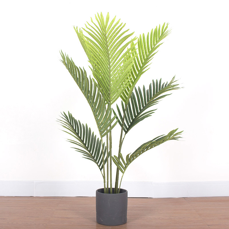 Indoor Garden Decor Plastic Palm Tree Artificial Kwai Tree Tropical Decor plants Artificial Palm Tree Plant For Home Decor
