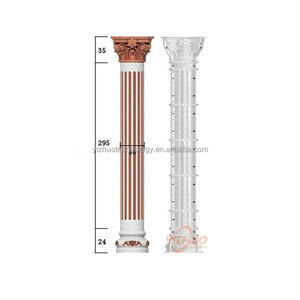 Molde cuadrado de pilar de columna romana de hormigón de cemento de plástico cuadrado para construcción de casas