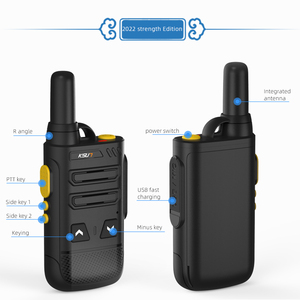 Walkie-talkie de largo alcance, dispositivo de comunicación Mini portátil de dos vías, Walkie Talky, inalámbrico, transceptor Uhf, 2 paquetes
