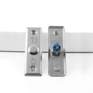 Pulsante di uscita interruttore a spinta porta apriscatole in acciaio inox pulsanti di rilascio per il controllo accessi serratura del cancello elettronico con luce a LED - Product Image 3